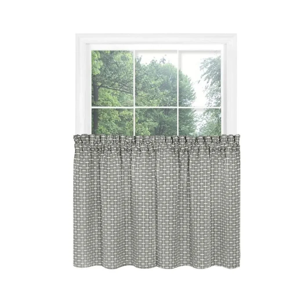 PowerSellerUSA Abstract Line Design Tier Pair Set, Modern Living Room Window